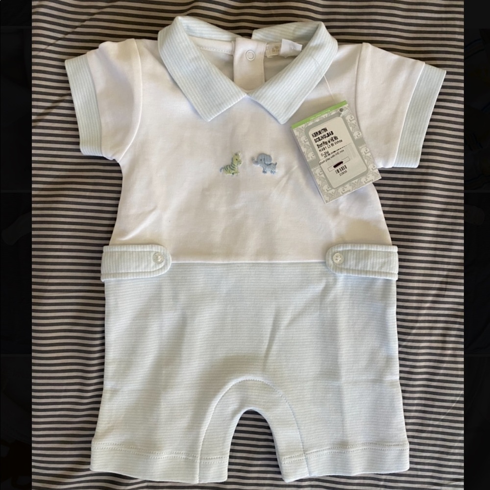 Kissy kissy collared romper